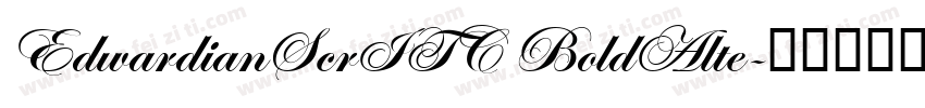 EdwardianScrITC BoldAlte字体转换